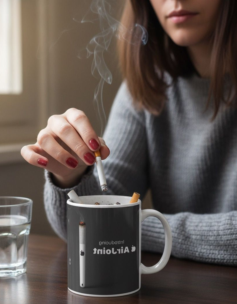 "AirJoint" Novelty Ashtray Mug